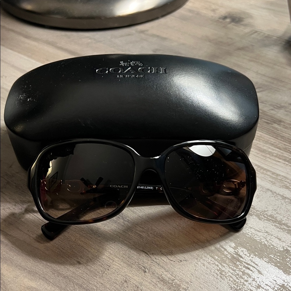 Coach Black Sunglasses with Case